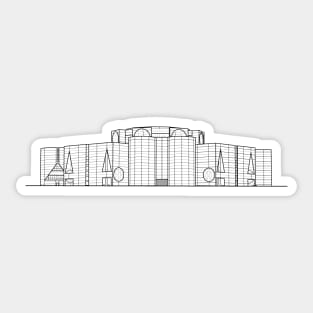 Louis Kahn • National Parliament House • Dhaka, Bangladesh Sticker